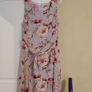 Anne Klein tie waist midi dress